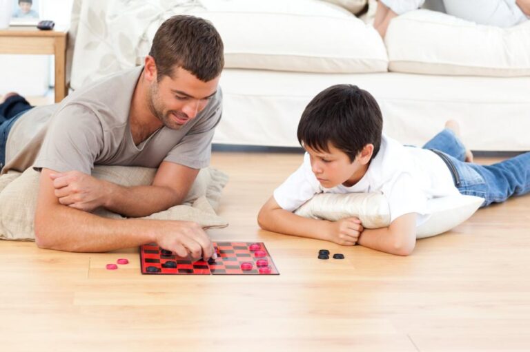 handsome man playing